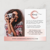 バラ金ゴールドミニマル写真家マーケティング写真 ポストカード (正面)