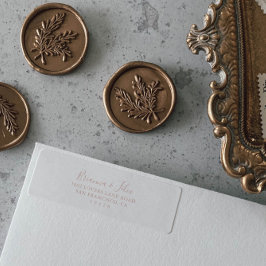 バラ金ゴールドミニマル差出人住所ラベル ラベル