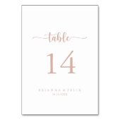 バラ金ゴールドミニマル結婚主義の書 テーブルナンバー (正面)