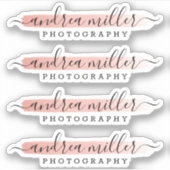 バラ金ゴールドミニマ絵を描リストスワッシュロゴカスタムデカール シール (正面)