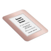 バラ金ゴールドミニモダンマリストホームスイートホームムービング マグネット (右側)