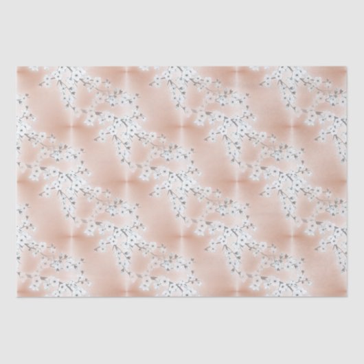 バラ金ゴールドミントホワイトさくらんぼブロッサム 薄葉紙 (正面)