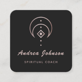 バラ金ゴールドムーンスピリチュアルコーチヒーラーシナル スクエア名刺