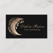 バラ金ゴールドムーンタロットカー読ドの名刺 名刺 (正面)