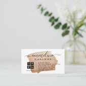 バラ金ゴールドメイクアップアーティスト名刺 名刺 (スタンド正面)