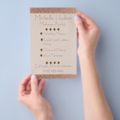 バラ金ゴールドメイクアップアーティスト美しいサロン チラシ (ハンドル)