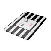 バラ金ゴールドメイクアップ顔眉毛リップズグラム美しい バスマット (アングル)