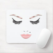 バラ金ゴールドメイクアップ顔眉毛リップズグラム美しい マウスパッド (マウス)
