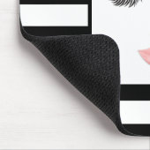 バラ金ゴールドメイクアップ顔眉毛リップズグラム美しい マウスパッド (コーナー)