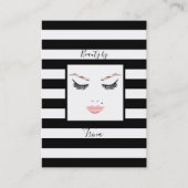 バラ金ゴールドメイクアップ顔眉毛リップズグラム美しい 名刺 (正面)