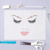 バラ金ゴールドメイクアップ顔眉毛リップズグラム美しい 薄葉紙 (クラフト)