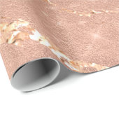 バラ金ゴールドメイクアップSPARK 16グリッター美しい銅 ラッピングペーパー (ロールコーナー)