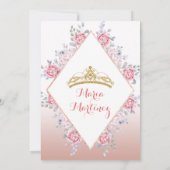 バラ金ゴールドメキシカンミス招待状 招待状 (裏面)