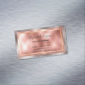 バラ金ゴールドメタリックエレガントピエレガントンク マグネット名刺 (インサイチュ)