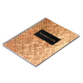 バラ金ゴールドメタリックルックカスタムー ノートブック (左側)