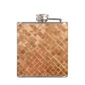 バラ金ゴールドメタリックルックモノグラム フラスク (裏面)