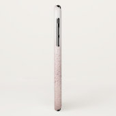 バラ金ゴールドメタリックワイン引用文(名前あり) Case-Mate iPhoneケース (裏面/左)