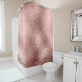 バラ金ゴールドメタリック：ヴィンテージシャイン。 シャワーカーテン (インサイチュ)