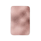 バラ金ゴールドメタリック：ヴィンテージシャイン。 バスマット (正面縦)