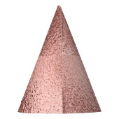 バラ金ゴールドメタリック：ヴィンテージシャイン。 パーティーハット (裏面)