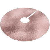 バラ金ゴールドメタリック：ヴィンテージシャイン。 ブラッシュドポリエステルツリースカート (アングル)