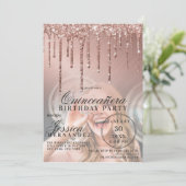 バラ金ゴールドメタルグリッタードリップス写真キンセアニラ 招待状 (スタンド正面)