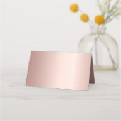 バラ金ゴールドメタル優雅な結婚式座席表 プレイスカード (裏面)