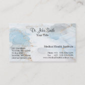 バラ金ゴールドメディカルカドゥセウス銅高級大理石 名刺 (裏面)