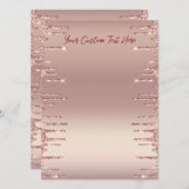 バラ金ゴールドメニュカスタムー文字-フォントと色 メニュー (正面/裏面)