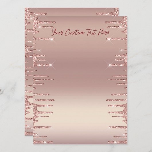 バラ金ゴールドメニュカスタムー文字-フォントと色 メニュー (正面/裏面)