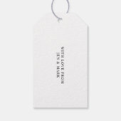 バラ金ゴールドメリークリスマスギフトラベル ギフトタグ (裏面)