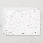 バラ金ゴールドメリークリスマススターズフォトホリデーカード シーズンカード (裏面)