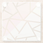 バラ金ゴールドモザイク ガラスコースター (裏面)