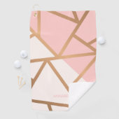 バラ金ゴールドモザイク ゴルフタオル (インサイチュ)