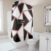 バラ金ゴールドモザイク シャワーカーテン (インサイチュ)