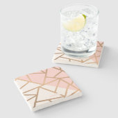 バラ金ゴールドモザイク ストーンコースター (横)