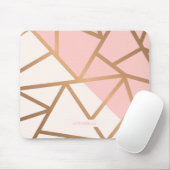 バラ金ゴールドモザイク マウスパッド (マウス)