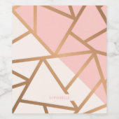 バラ金ゴールドモザイク ワインラベル (シングルラベル)