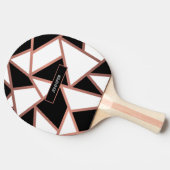 バラ金ゴールドモザイク 卓球ラケット (横)