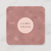 バラ金ゴールドモダンアートデコスクエア名刺 スクエア名刺 (正面)