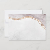 バラ金ゴールドモダンアールデコ名刺 サンキューカード (裏面)