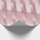 バラ金ゴールドモダンエレガントテンプレートメタリック ラッピングペーパー (角)