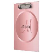 バラ金ゴールドモダンエレガントテンプレート クリップボード (左)