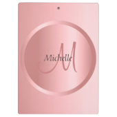 バラ金ゴールドモダンエレガントテンプレート クリップボード (裏面)