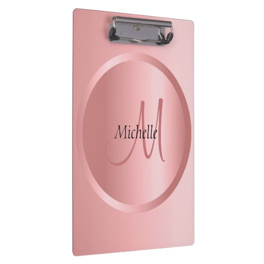 バラ金ゴールドモダンエレガントテンプレート クリップボード (右)