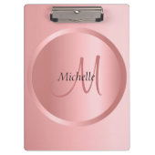 バラ金ゴールドモダンエレガントテンプレート クリップボード (正面)