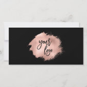 バラ金ゴールドモダンギフトカード証明書の追加ロゴ (裏面)