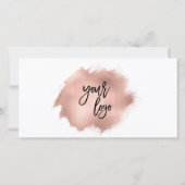 バラ金ゴールドモダンギフトカード証明書の追加ロゴ (裏面)