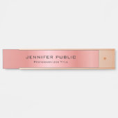 バラ金ゴールドモダングラマーエレガントテンプレート サインプレート (正面)