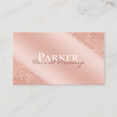 バラ金ゴールドモダングラムシグネチャーヘアメイクアップ 名刺 (正面)